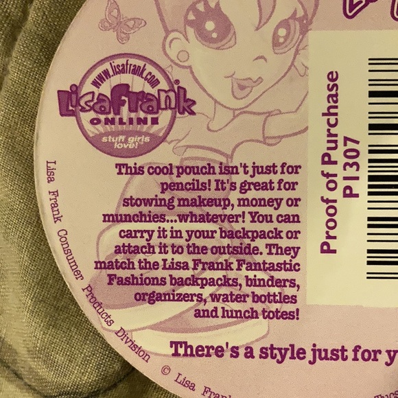 Rare vintage Lisa Frank fantastic fashions bag *FIRM PRICE* - Picture 15 of 15